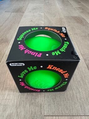 The groovy globe super Needoh in bright green - Kids Squeeze Ball Toy